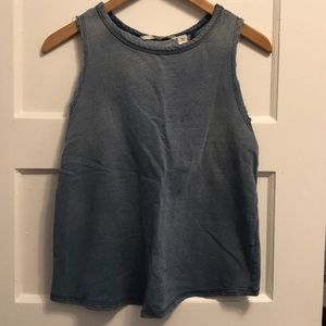 Dakota Collective Denim-Like Open Back Tank